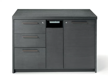 INCA - Wooden office storage unit with adjustable height top by i 4 Mariani - view 2